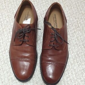 New Johnston & Murphy Brown Oxfords Classic Lace-Up Design